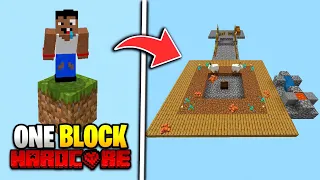 EL MEJOR COMIENZO EN MINECRAFT ONE BLOCK HARDCORE #1