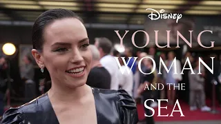 Daisy Ridley YOUNG WOMAN AND THE SEA UK premiere interviews with cast & crew - May 29, 2024 4K