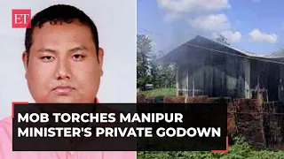 Manipur: Mob torches minister Susindro Meitei's pvt godown, plastic pipes worth Rs 120 cr burnt