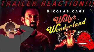 Willy's Wonderland - Official Trailer REACTION!! - Nicolas Cage