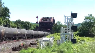 NS 66R with CN Trio Passes New Signals at Bridgewater, PA  7/7/2018