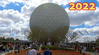 EPCOT 2022 Walking Tour | Walt Disney World Orlando Florida