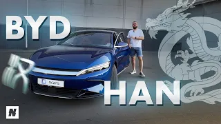 Огляд BYD Han! Спорткар з Китаю, що обставив Tesla! Тест-драйв BYD Han, розгін до 100 за 3.9 с