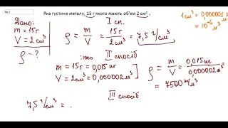 Ф7 Густина Задачі