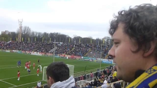 Ростов - Спартак - 3:0. Гол Гацкана (2:0). Взгляд с Южной трибуны (22.04.2017)