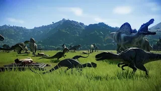 Spinosaurus DOMINATES all others - Jurassic World Evolution Cinematic episode 02 (Season 4)