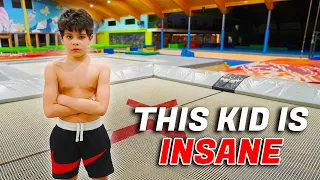 9 YEAR OLD DOES INSANE FLIPS!