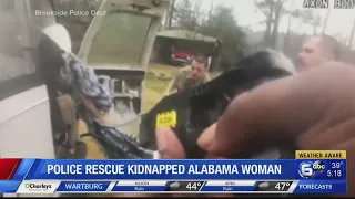 Bodycam footage shows rescue of kidnapping victim in Alabama