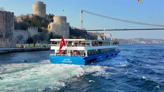 Turkey Istanbul 2024 Bosphorus bridge Relaxation Video with Relaxing Music and Nature 4K Video