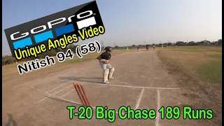 Under-14 T20 Match  [ Hero GoPro POV  ] Big Chase 189 Runs