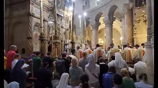 Feast of Corpus Christi - The Mass and the Procession, Church of the Holy Sepulchre, Jerusalem