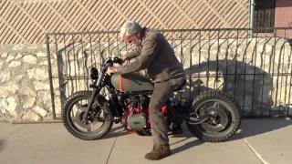 Green Orange Bobber Cafe Goldwing