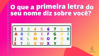 O que a primeira letra do SEU NOME diz sobre Você? Qual o Seu Propósito de Vida?