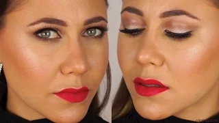 Maquillage de soirée avec lèvres rougesColashood2