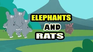Moral Story For Kids in English | Elephants And Rats | Animal & Jungle Story