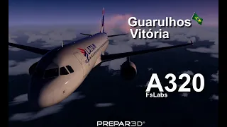 [Prepar3DV4.5] TAM4684 SBGR-SBVT FsLabs A320 online na IVAO