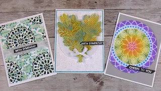 DIFFERENT Simple and Easy Ways to Use STENCILS!  #CardMaking #Handmade #Cleanandsimple