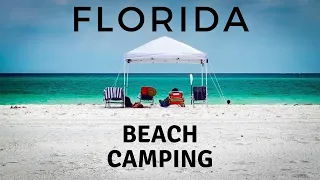 BEACH TENT CAMPING IN FLORIDA | BEST CAMPGROUND