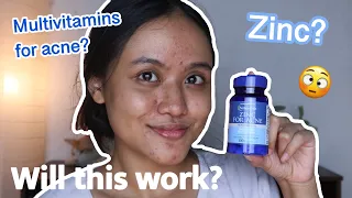 I tried PURITAN'S PRIDE ZINC FOR ACNE for a week.. ⎮English