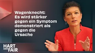 Aktivistin widerspricht Wagenknecht – Demos gegen Rechtsextremismus | HART ABER FAIR