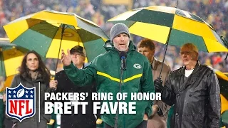 Brett Favre's #4 Unveiled in Packers' Ring of Honor | Full Ceremony