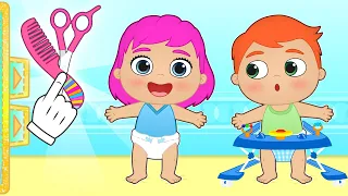 BABIES ALEX AND LILY 👶🍼 Learn how to stand up