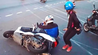 Scooter Crash Scooter Crash Compilation Driving in Asia 2015 Part 18