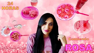 24 HORAS COMIENDO ROSA 🌸 | Nixaha♡