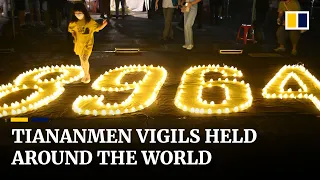 Commemorations mark China’s 1989 Tiananmen crackdown around world as vigil silenced in Hong Kong