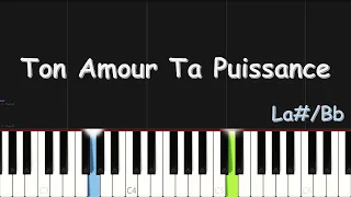 Aïnesis - Ton Amour Ta Puissance | EASY PIANO TUTORIAL BY Extreme Midi