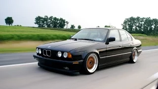 Легендарное BMW e34 валит боком