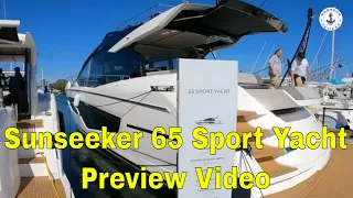 (2022) Sunseeker 65 Sport Yacht Preview - Full Detailed Walkthrough Review To Follow