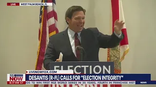 DeSantis laughs at protester being taken away by police | LiveNOW from FOX