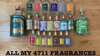 ALL MY 4711 FRAGRANCE | 20+ BOTTLES!!! FULL COLLECTION REVIEW