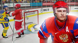 РОССИЯ VS ШВЕЦИЯ - ПОЛУФИНАЛ ЧЕМПИОНАТА МИРА ПО ХОККЕЮ -   МОЛОДЕЖКА - NHL 20