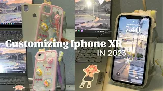 Iphone XR in 2023 | Aesthetic Unboxing accessories |Organizing + Cleaning