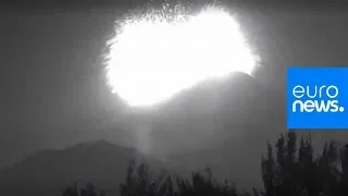 Dramatic video shows moment Mexico's Popocatepetl volcano erupted