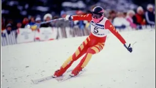 Pirmin Zurbriggen wins double DH (Kitzbühel 1985)