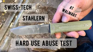 SWISS TECH Stahlern hard use and abuse test.