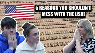 BRITISH FAMILY REACTS! 5 Reasons You Shouldn't Mess With The USA!