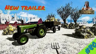 Farmer's Life Gameplay - Winter caught me with the harvest in the field, new spacious trailer #80