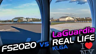 Microsoft Flight Simulator vs REAL LIFE ! LGA  LaGuardia take off