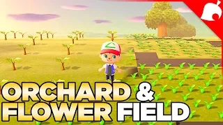 Planting an Orchard & Flower Field - Animal Crossing New Horizons #2
