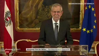 Stellungnahme von Alexander Van der Bellen am 18.05.19