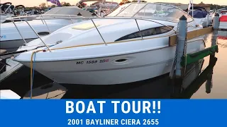 Boat Tour 2020: What's inside our boat?! | 2001 Bayliner Ciera 2655