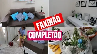 FAXINA COMPLETA na SALA | DECORAÇÃO DA CASA | rotina de limpeza e organização @DrikkaMota