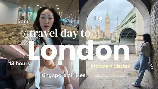 travel day from singapore to london | introvert diaries