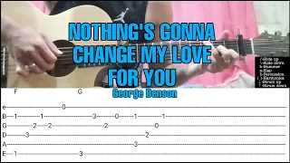NOTHING'S GONNA CHANGE MY LOVE FOR YOU|FINGERSTYLE(TABS ON THE SCREEN)WITH CHORDS
