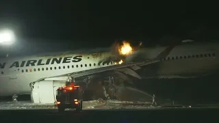 Plane on Fire at Tokyo’s Haneda Airport