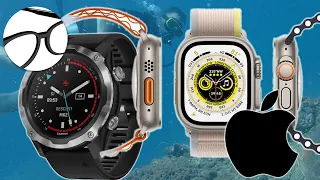 APPLE WATCH ULTRA Preview! How Does it Stack up Against the GARMIN Descent Mk2??